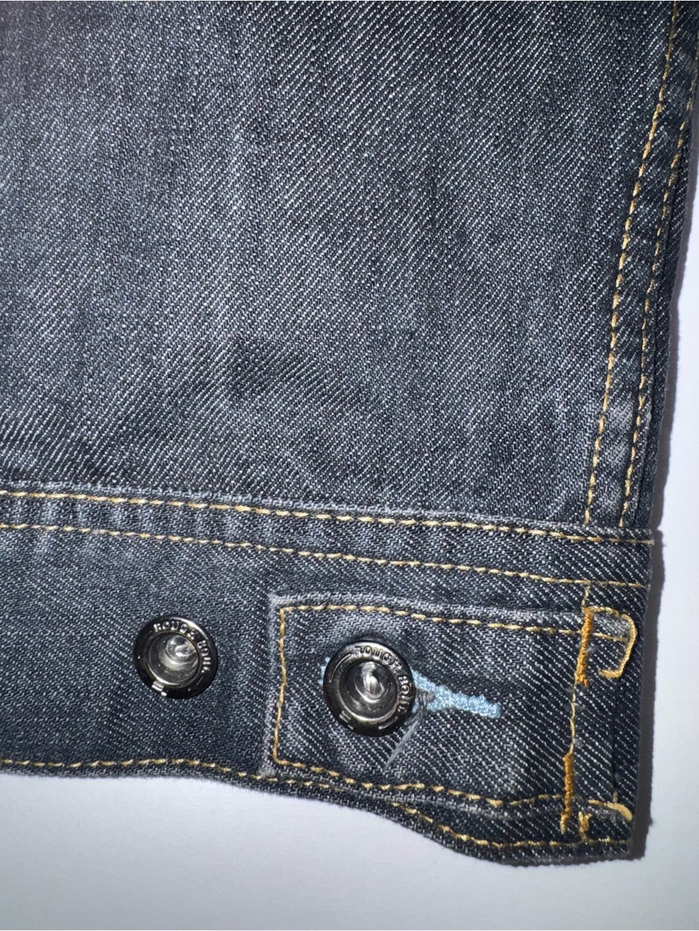 Vintage RG 512 Sleeveless Blue Jean Jacket - Picture 7 of 13
